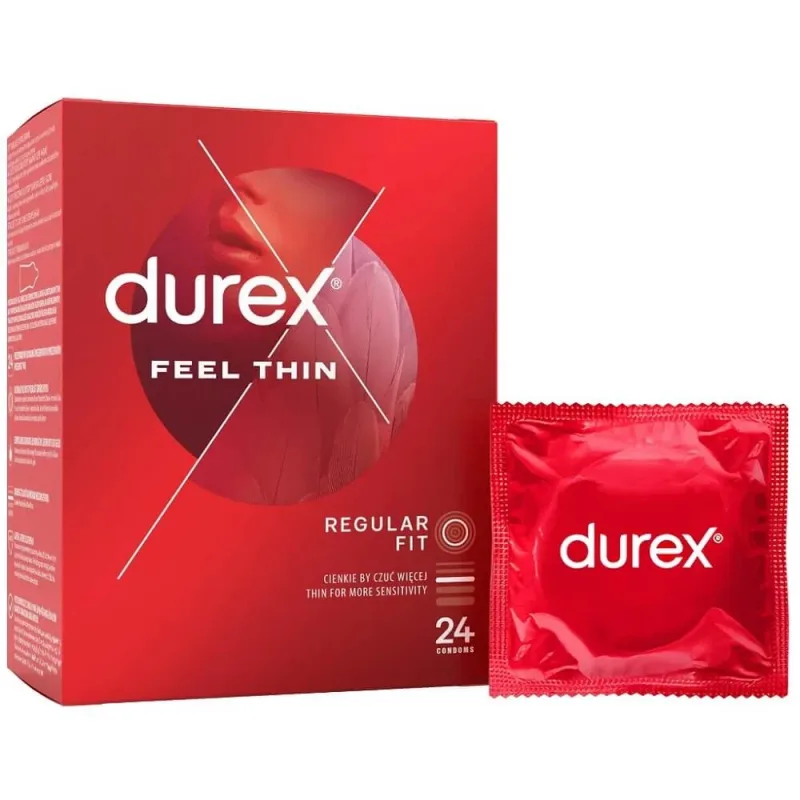 Prezervative Durex Feel Thin Classic Thin Latex, 24 bucăți — preț și oferte
