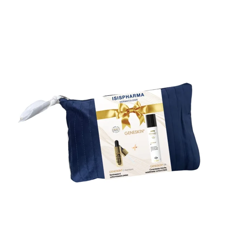 Pachet Promotional GeneSkin – Pouch Albastru Inchis Catifea, IsisPharma — preț și oferte