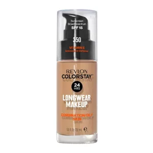 Revlon ColorStay SPF15 Fond de ten pentru ten mixt și gras 350 Rich Tan, 30 ml