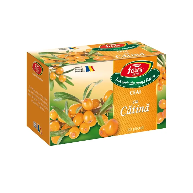 Ceai cu catina, 20 plicuri, Fares — preț și oferte