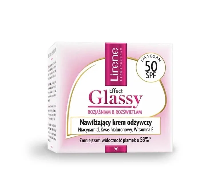 Lirene Effect Glassy Cremă hidratantă și hrănitoare SPF 50, 50 ml — preț și oferte