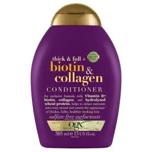 OGX Biotin amp; Collagen Conditioner Balsam de păr cu biotină și colagen, 385 ml