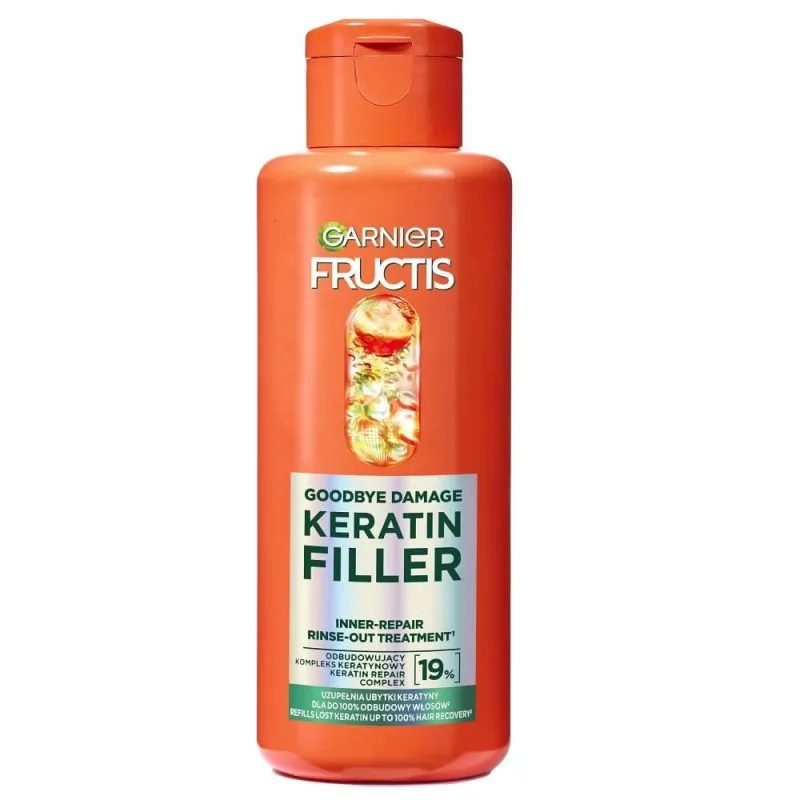 Garnier Fructis Goodbye Damage Keratin Filler tratament reparator pentru păr cu clătire, 200ml — preț și oferte