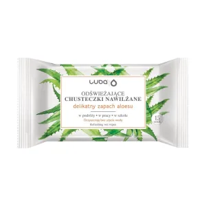 Luba Șervețele umede răcoritoare cu Aloe vera, 15 bucăți