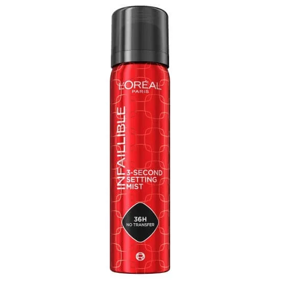 L Oreal Paris Infaillible 3-Second Setting Mist Spray de fixare a machiajului în 3 secunde, 75 ml — preț și oferte