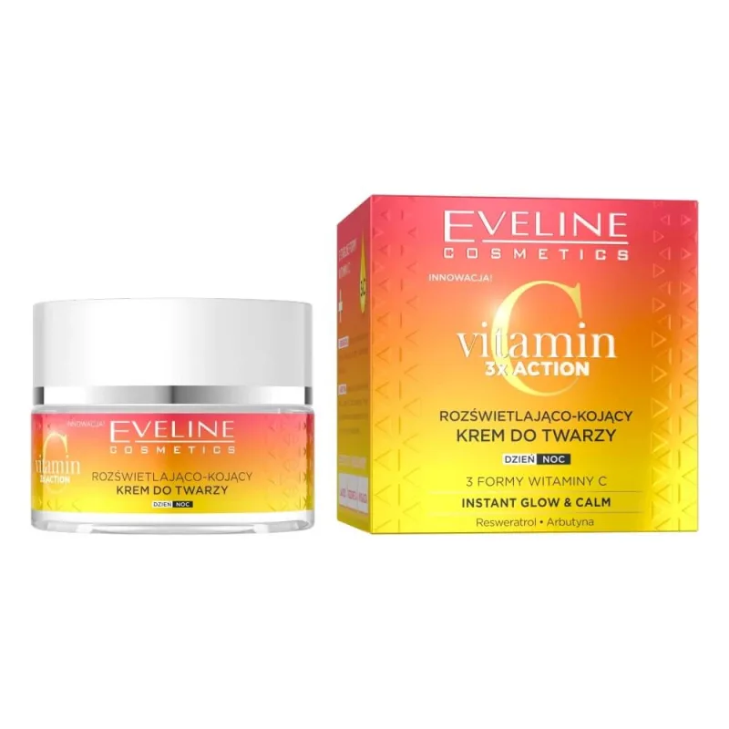 Eveline Vitamin C 3x Action Cremă de față iluminatoare și calmantă, 50 ml — preț și oferte