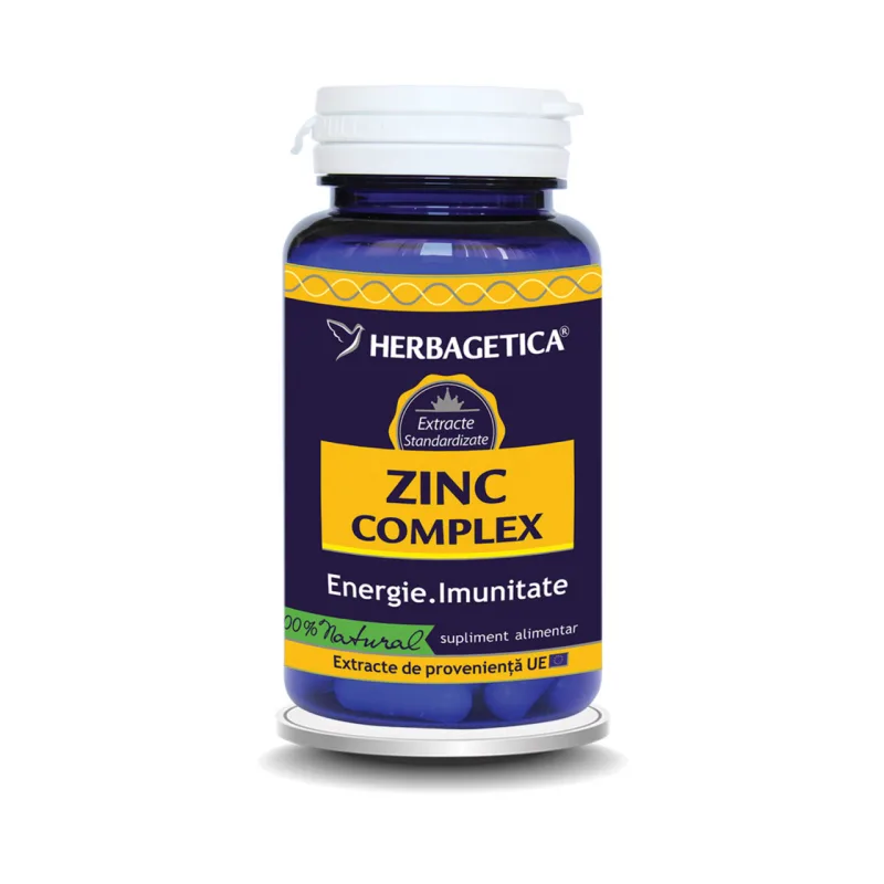 Zinc Complex x 60cps (Herbagetica) — preț și oferte
