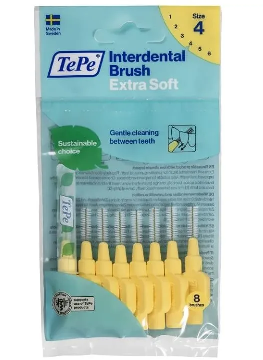 TePe, Extra Soft, Periuțe interdentare, 0.7mm, 8 bucăți — preț și oferte