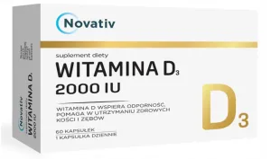 Novativ Vitamina D3 2000 UI, 60 capsule