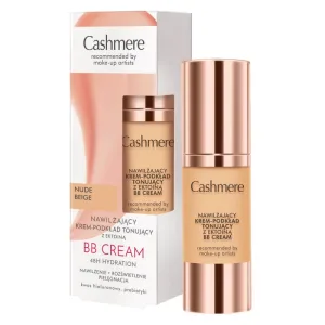 Fond de ten hidratant cremă-tonifiere Cashmere cu ectoină Nude Beige, 30 ml