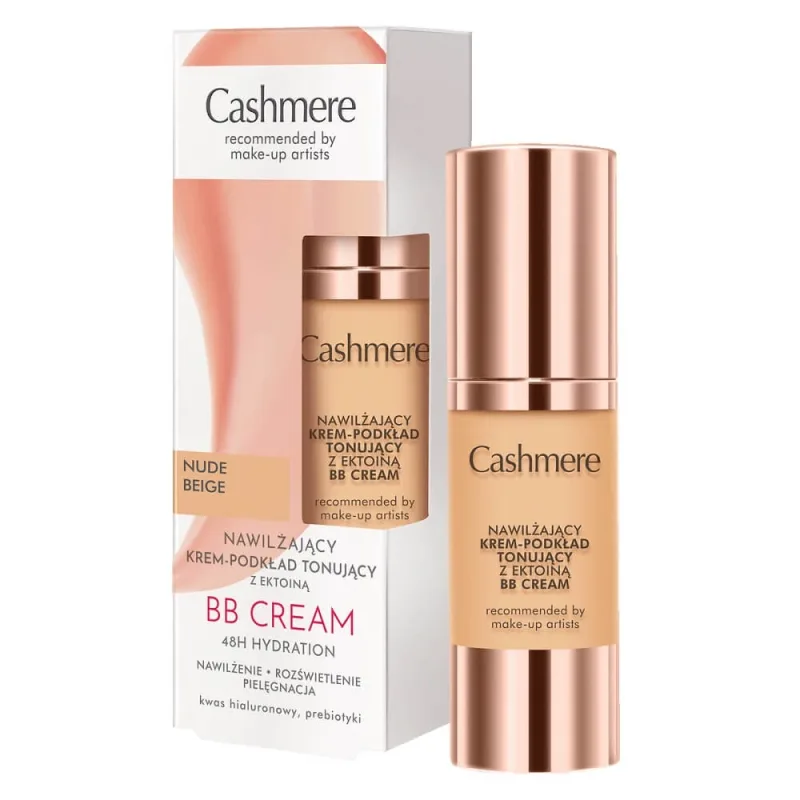 Fond de ten hidratant cremă-tonifiere Cashmere cu ectoină Nude Beige, 30 ml Cashmere Aroma — preț și oferte