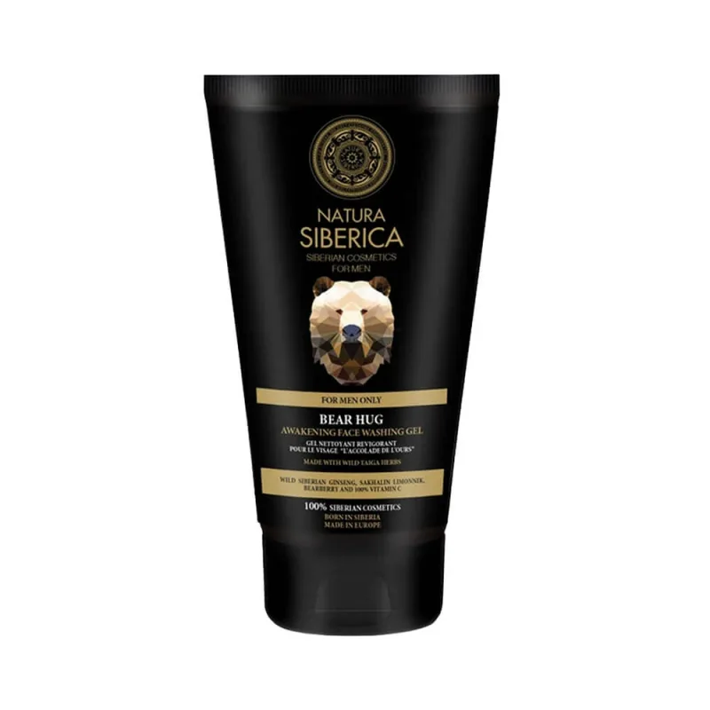 Natura Siberica Men Bear Hug Gel de spălare facială stimulant pentru bărbați, 150ml — preț și oferte