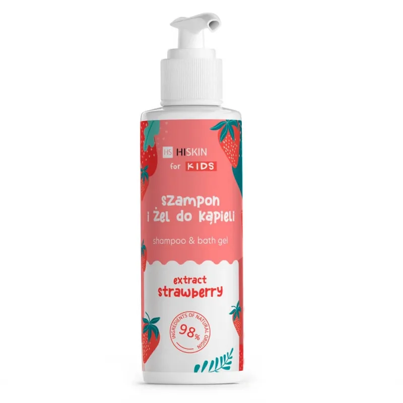 HiSkin Kids șampon și gel de baie căpșuni, 280ml — preț și oferte