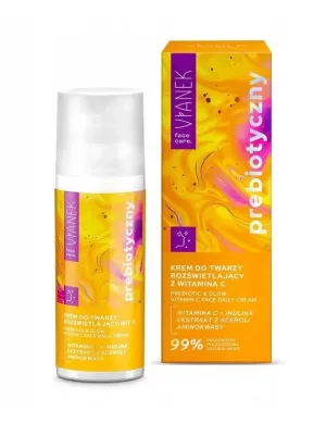 Cremă de față iluminatoare prebiotică Vianek cu vitamina C, 50 ml