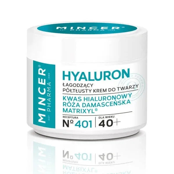 Mincer Pharma Hyaluron Soothing Semi-fat Face Cream No.401, 50 ml — preț și oferte