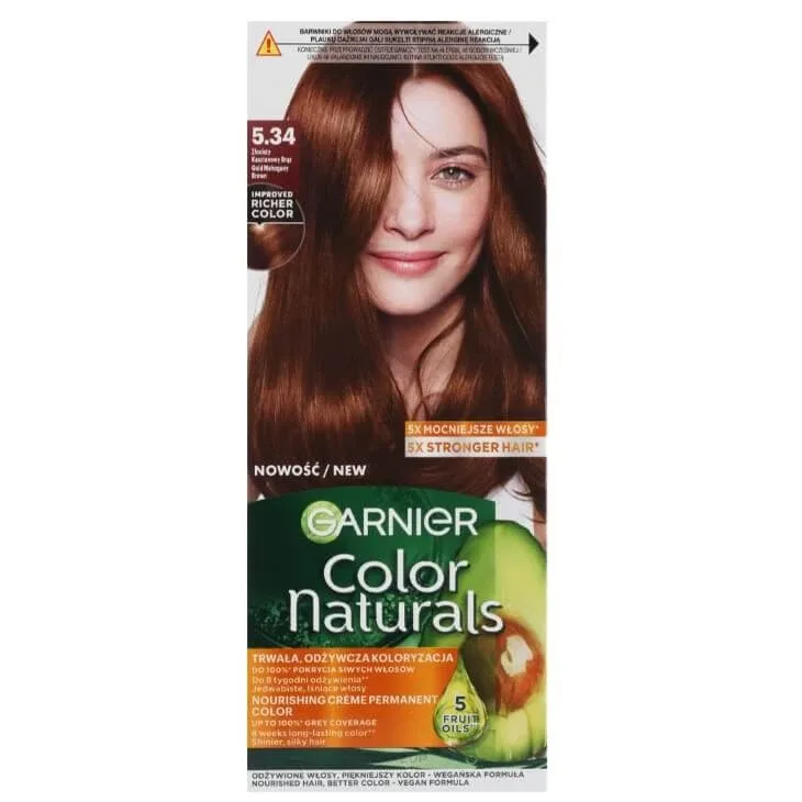 Garnier Color Naturals Nourishing Hair Colour 5.34 Castaniu auriu — preț și oferte
