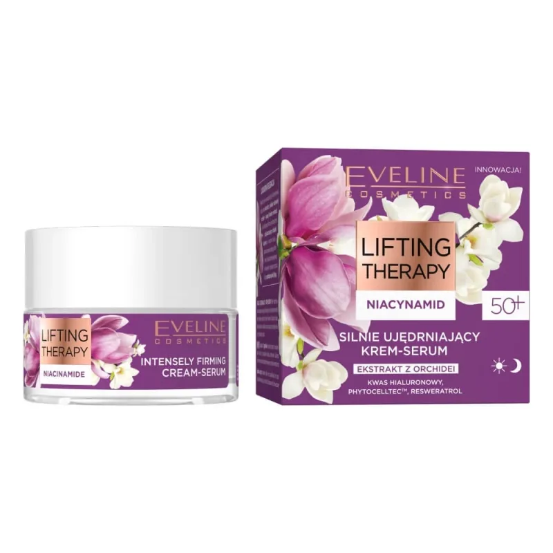 Eveline Cosmetics Lifting Therapy Niacinamide Cremă de fermitate intensivă-serum 50+, 50 ml — preț și oferte