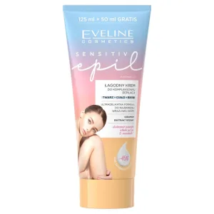 Eveline Sensitive Epil Cremă de epilare delicată și completă, 175 ml