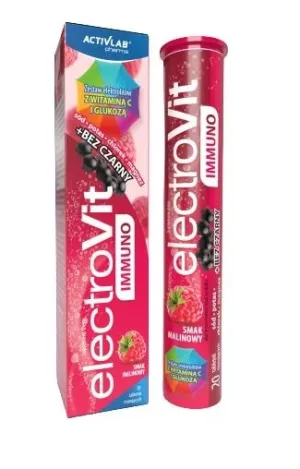 ElectroVit Immuno aromă de zmeură, 20 comprimate efervescente