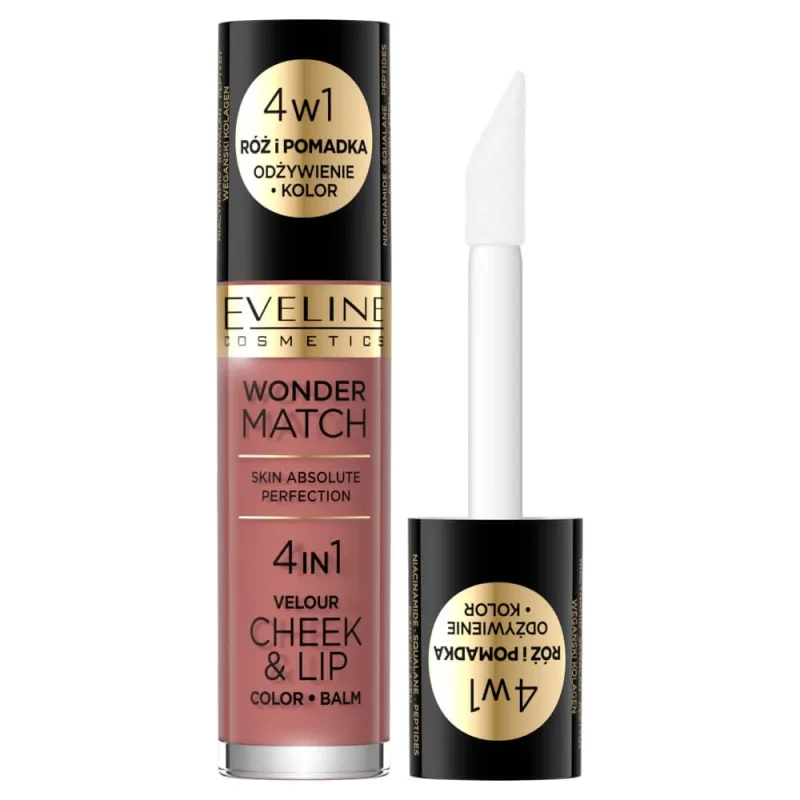 Eveline Cosmetics Wonder Match Velour Cheek amp;Lip Blush and Liquid Lipstick 05, 4.5 ml — preț și oferte