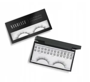 Nanolash DIY Eyelash Extensions Gene artificiale în clustere Innocent, 36 bucăți