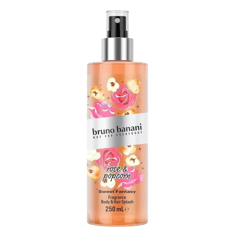 Bruno Banani Sweet Fantasy Rose amp; Popcorn corp și păr Mist, 250 ml — preț și oferte