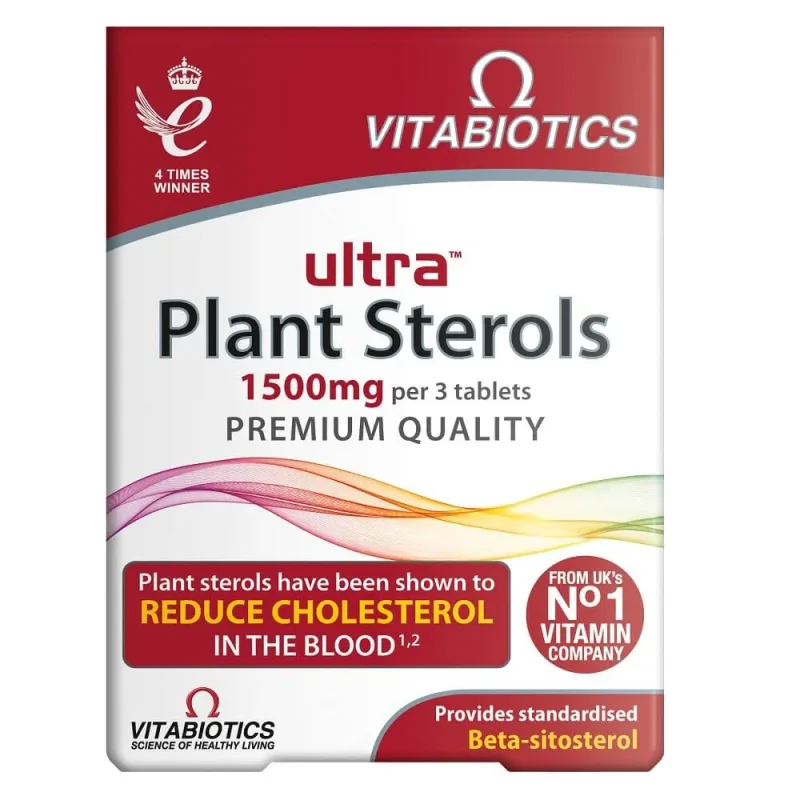 Vitabiotics Ultra Plant Sterols 500mg, 30 comprimate — preț și oferte