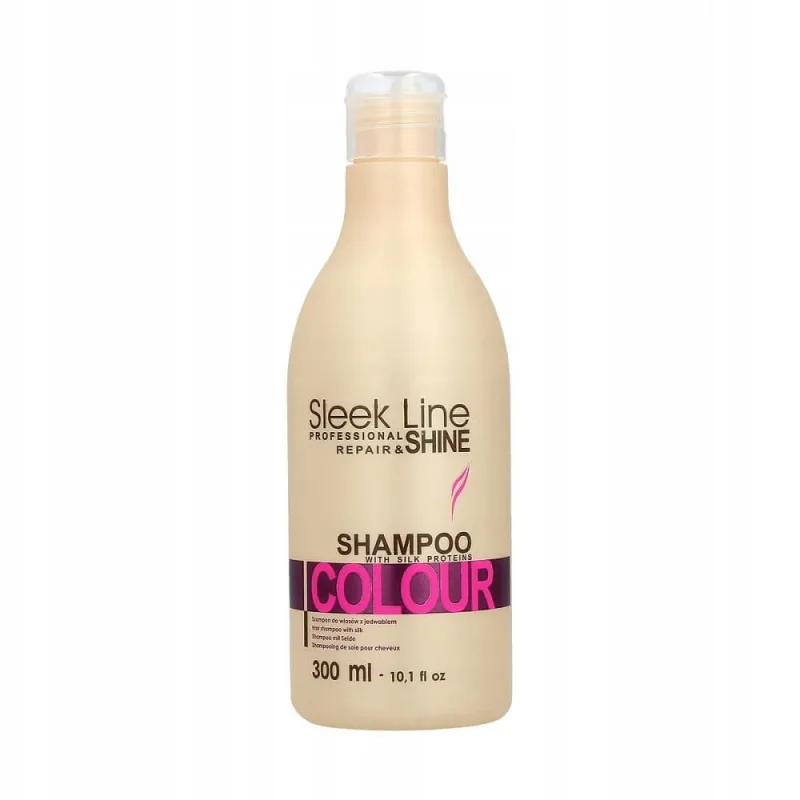 Șampon Stapiz Sleek Line cu mătase, culoare, 300 ml — preț și oferte