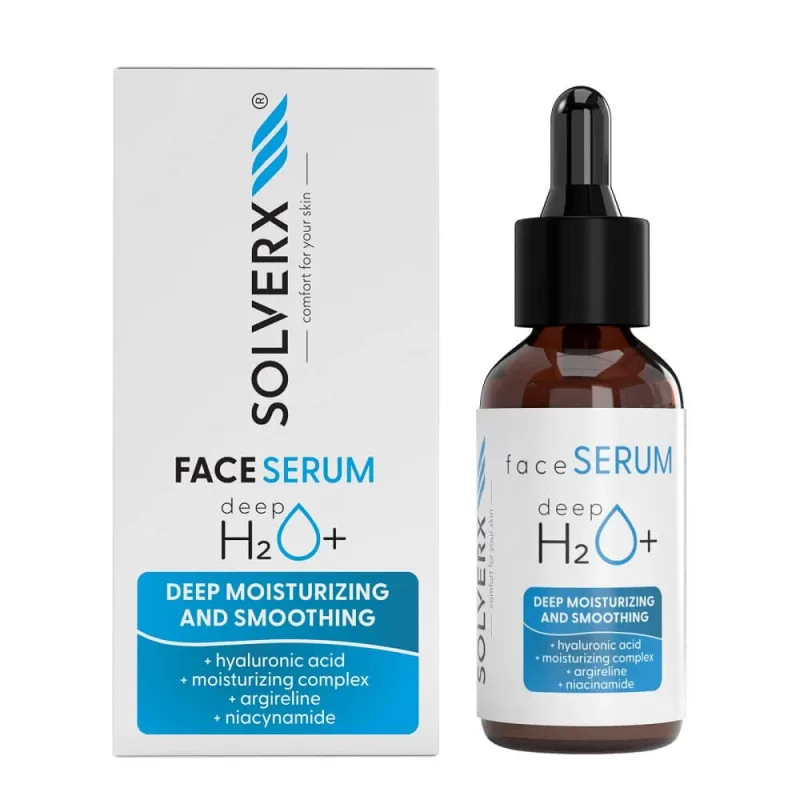 Solverx Deep H2O+ Ser de față, 30 ml — preț și oferte