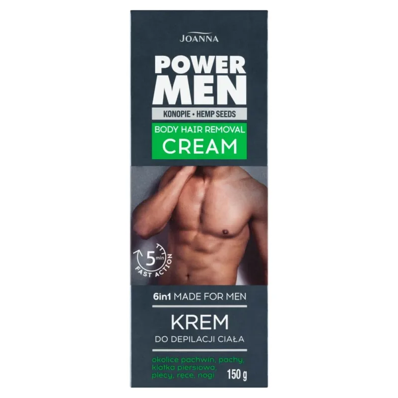 Joanna Power Men Cremă depilatoare pentru corp, 150 g — preț și oferte