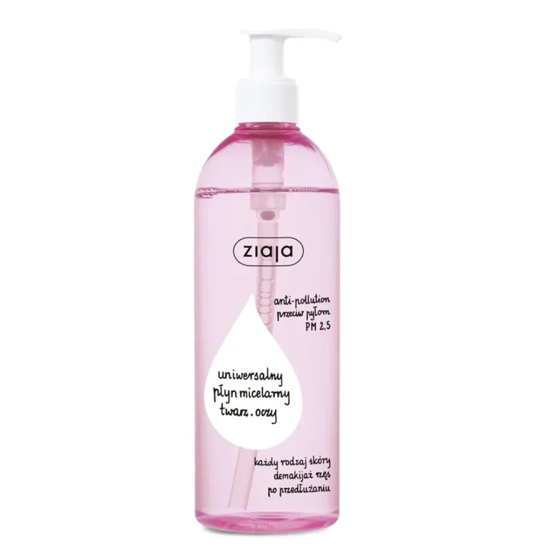 Ziaja Universal Micellar Liquid pentru îndepărtarea machiajului de pe față și ochi, 390 ml — preț și oferte