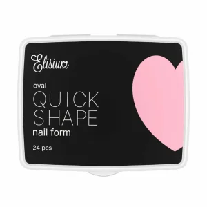 Elisium Quick Shape Nail Form Mini Oval Extensii de unghii, 24 bucăți