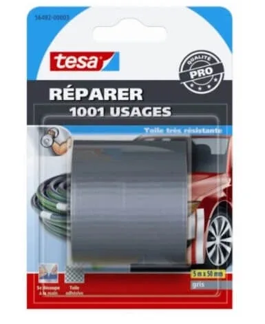 Bandă de reparații Tesa gri 5 m x 50 mm, 1 buc — preț și oferte