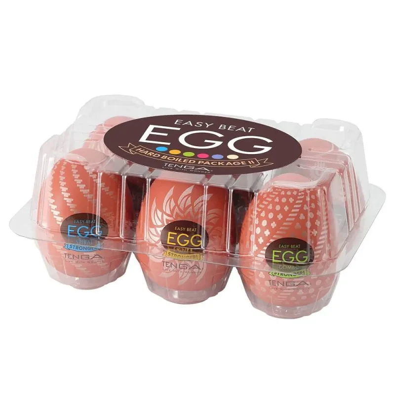 Tenga Easy Beat Egg Hard Boiled Package II Set de 6 masturbatoare de unică folosință în formă de ou — preț și oferte