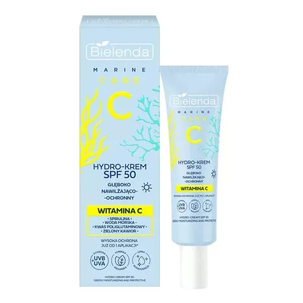 Bielenda C Marine Care Hydro-cremă SPF50 hidratantă și protectoare profundă, 40 ml — preț și oferte