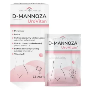Acasă Farmacie D-Mannose UroVitan, 12 pliculețe