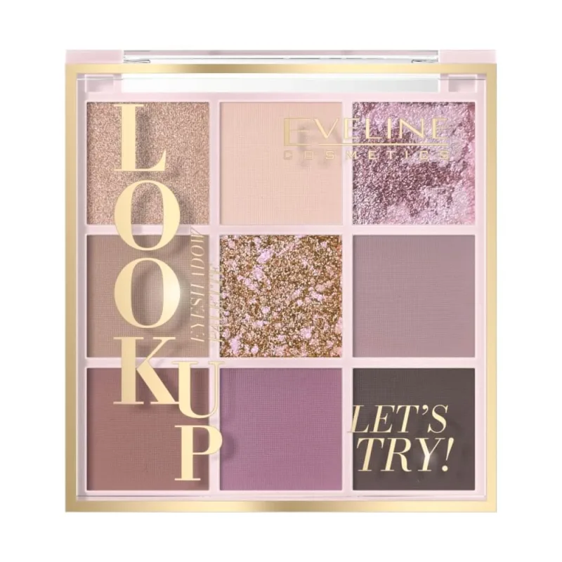 Eveline Cosmetics Look Up Paletă de 9 farduri de ochi Let s Try, 10.8 g — preț și oferte