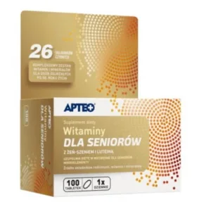 Apteo Vitamine pentru seniori cu ginseng și luteină, 100 comprimate