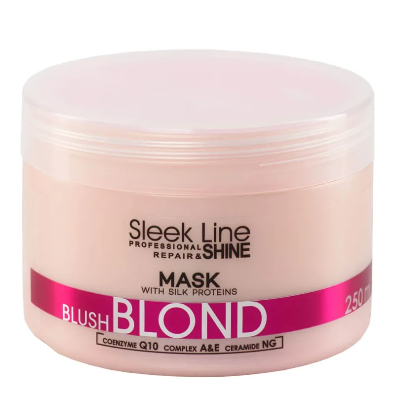 Stapiz Sleek Line Blush Mască de păr blond cu mătase, 250ml — preț și oferte