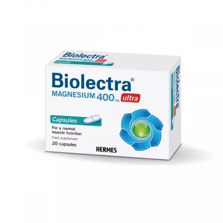 Biolectra Magnesium Ultra 400 mg, 20 capsule, Vedra — preț și oferte