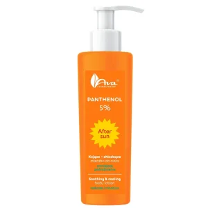 Ava Laboratorium Panthenol 5% Lapte de corp calmant și răcoritor după plajă, 200 ml