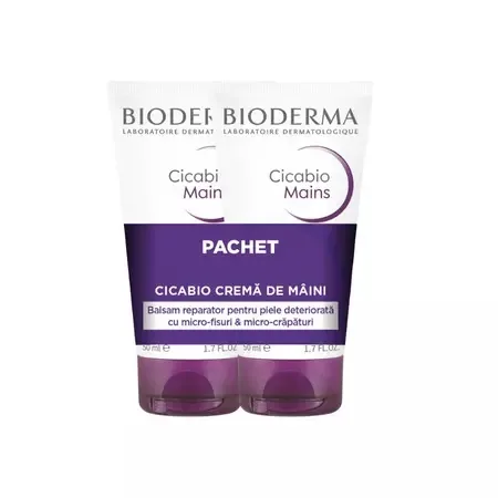 Pachet Crema de Maini Cicabio, 2 x 50 ml, Bioderm BIODERMA — preț și oferte