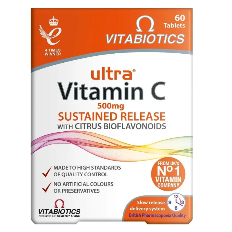 Vitabiotics Ultra Vitamina C 500mg, 60 comprimate — preț și oferte
