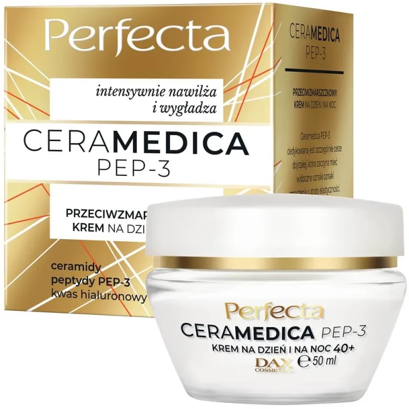 Perfecta Ceramedica Pep-3 Cremă antirid de zi și de noapte 40+, 50 ml — preț și oferte