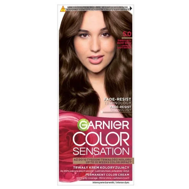 Garnier Color Sensation Cremă de culoare pentru păr 5.0 Brilliant Light Brown — preț și oferte