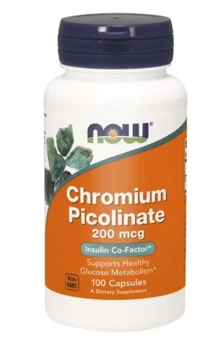 Now Foods, Picolinat de crom, 100 capsule — preț și oferte