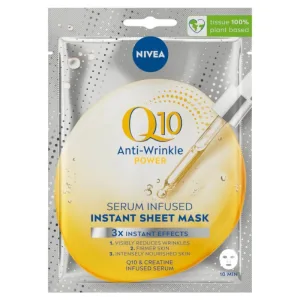 Nivea Q10 Mască în foaie cu ser antirid, 1 buc