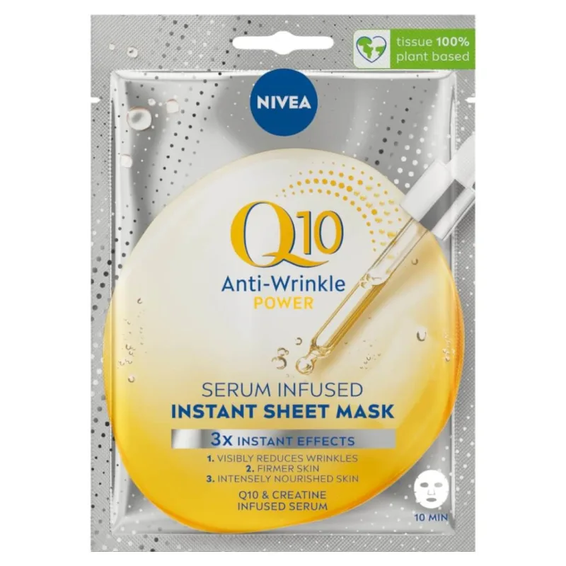 Nivea Q10 Mască în foaie cu ser antirid, 1 buc — preț și oferte