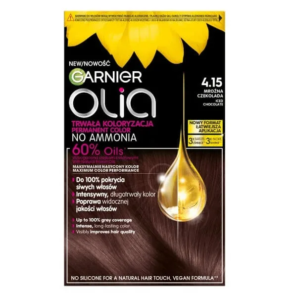 Garnier Olia Colorant de păr 4.15 Ciocolată înghețată — preț și oferte
