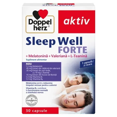 Doppelherz Aktiv Sleep Well Forte, 30 capsule — preț și oferte